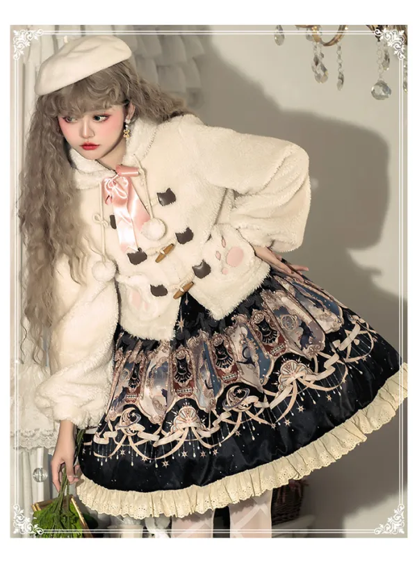 Yinluofu -Explore the Stars- Sweet Lolita JSK and Wool Jacket