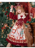 Eieyomi -Christmas Bear- Sweet Lolita OP Dress