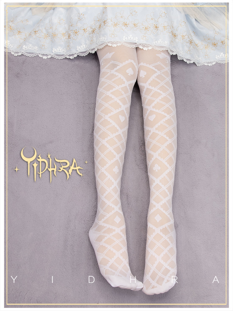US$ 9.99 - Yidhra -Alice Dream- Lolita Tights for Spring and Summer -  m.lolitaknot.com