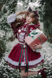 Kiyana -Merry Christmas- Sweet Lolita Salopettes Full Set