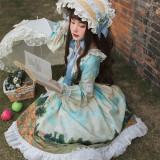 Withpuji -The Antidromic Fool- Classic Countryside Lolita OP Dress