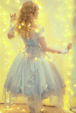 FaeriesDaffodil -Final Design- Princess Lolita OP Dress Short Version, Overskirt and Necklace Set