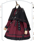 Last Battle Ouji Lolita OP Dress, Cape and Blouse