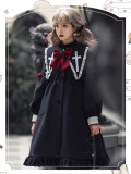 Religieuse Diary Long Lolita Coat Dress for Winter