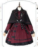 Last Battle Ouji Lolita OP Dress, Cape and Blouse