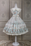 Alice Girl -The Cat Tracery Wall- Classic Countryside Lolita JSK