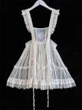 Alice Girl -The Cat Tracery Wall- Lolita Overskirt, Collar and Headdress