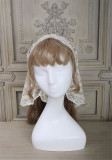 Alice Girl -The Cat Tracery Wall- Lolita Overskirt, Collar and Headdress
