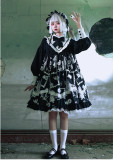 The Wolf Detective - Sweet Gothic A Shape Lolita OP Dress