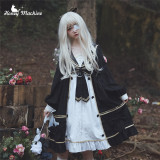 Mercury in the Daytime - Sweet Gothic High Waist Lolita OP Dress