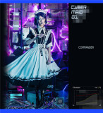 LilithHouse -Cyber Maid- Gothic Lolita OP Dress Set Version I
