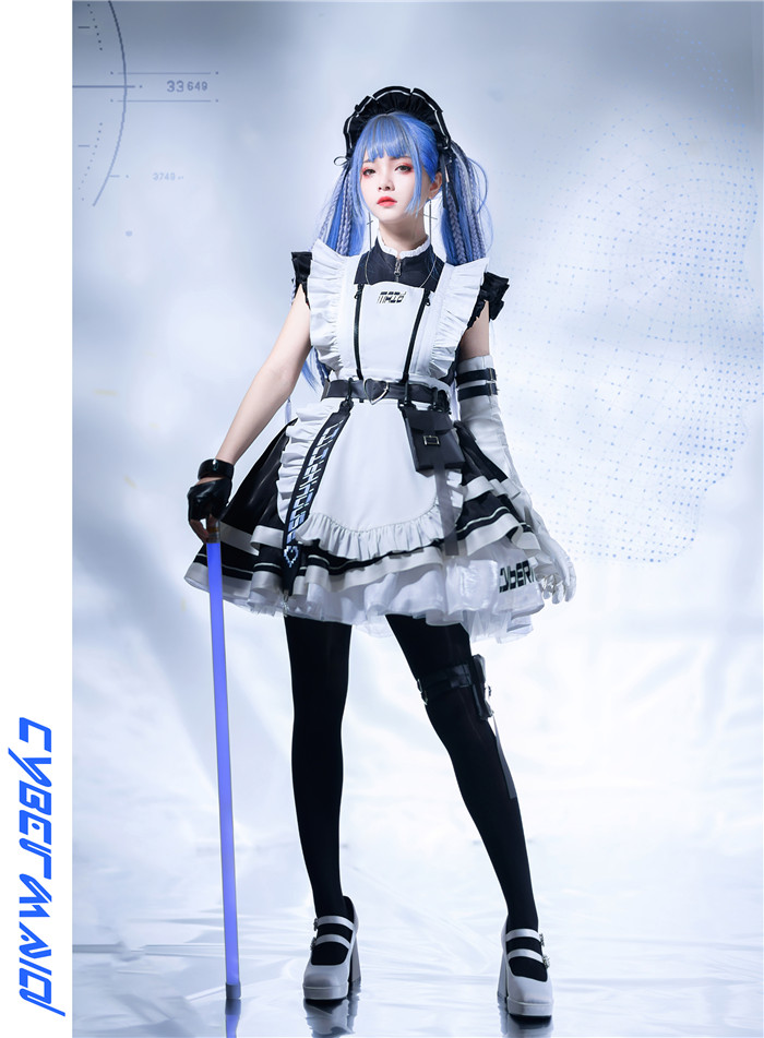 最高級のスーパー -Cyber LilithHouse - 105.99 US$ Maid- Dress OP Lolita Gothic コスプレ衣装