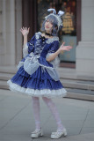 Neverland -Star in the Night- Classic Lolita OP Dress with Brooch Rosette