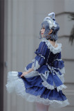 Neverland -Star in the Night- Classic Lolita OP Dress with Brooch Rosette