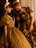 ZJ Story -Golden Years- Classic Embossment Lolita OP Dress Set