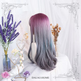 Dalao - Long Big Curls Purple Lolita Wig