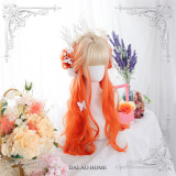 Dalao - 65cm Long Curly Wavy Orange Lolita Wig