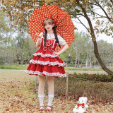 Withpuji -Cherry Time- Sweet Doll Lolita OP Dress