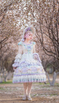 Fantastic Rainbow Bubbles Tea Party Princess Lolita OP Dress