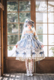 BoliCherry -Cloud of Fog Island- Tea Party Princess High Waist Lolita JSK