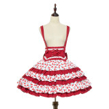 Magic Tea Party -Cherry Tea Party- Sweet Lolita Skirt with Suspender