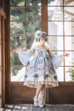 BoliCherry -Cloud of Fog Island- Tea Party Princess High Waist Lolita JSK