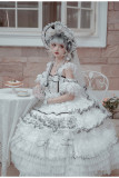 Stars in the Night Tea Party Princess Wedding Lolita JSK Dress with Arm Sleeves