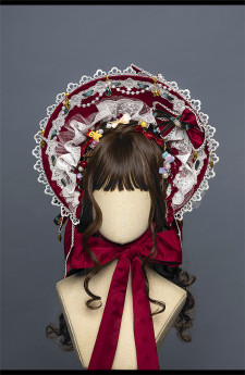 Leicester Sweet Lolita Headdress and Overskirt