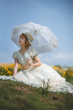 Fantastic Wind -Dandelion- Classic Embroidery Lolita OP Dress and Hat