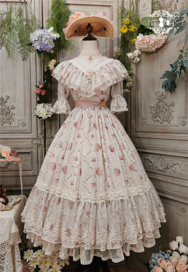 Miss Point -The Rose- Classic Casual Lolita OP Dress