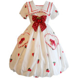 Milu Orig -Little Cherry- Sweet Lolita OP Dress
