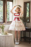 Cranberry Short Sleeves Sweet Lolita OP Dress