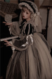 Girl in Antique Cabinet Vintage Classic Lolita OP Dress