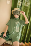 Princess Chronicles -Limited Blossom- Ouji Lolita Embroidery Green Blouse, Shorts and Waistband