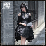 CatHighness - Black Dragon- Qi Lolita Dress and Hairclip