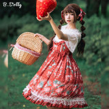 Baduoni -Strawberry Garden Story- Sweet Lolita JSK and Hairclips