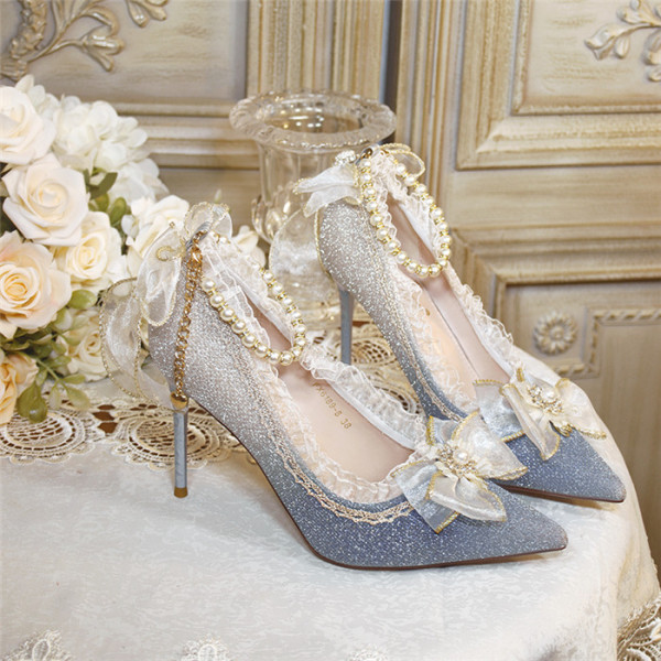 Tea Party Wedding Pointed Toe Hight Heel Lolita Shoes