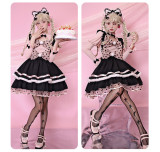 Alice Girl -Little Cat- Sweet Lolita Salopettes