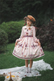 Miss Point -Chocolate Weekly Newspaper- Classic Casual Lolita OP Dress