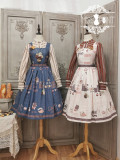 Miss Point -Chocolate Weekly Newspaper- Classic Casual Lolita JSK