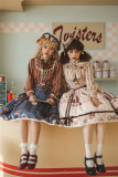 Miss Point -Chocolate Weekly Newspaper- Classic Casual Lolita Skirt
