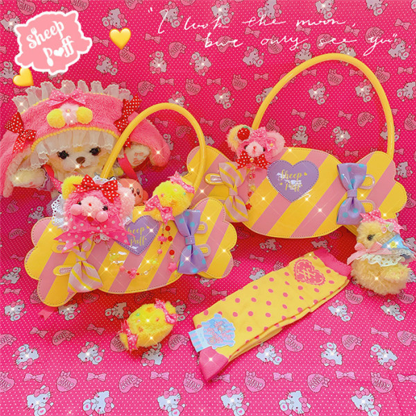 Ship Puff - Sweet Candy Lolita Crossbody Shoulder Handbag