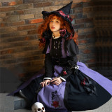 Withpuji -The Spell Time of Searcy- Halloween Gothic Lolita OP Dress