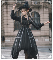 Yinluofu -Cat Eyes- Halloween Gothic Lolita OP Dress