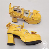 Antaina - Sweet Round Toe Chunky Heel Lolita Platform Shoes