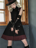 Foxtrot Lolita -Flange Pledge- Ouji Military Gothic Lolita JSK and Cape Set