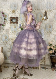 The Ann of April -Grape champagne- Tea Party Princess Lolita JSK Full Set