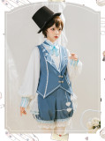 Detective Alice Ouji Boystyle Lolita Blouse, Shorts and Vest