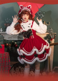 Best Wishes Christmas Sweet Lolita JSK, Blouse and Jacket for Winter