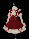 Alice Girl -Little Tiger- Sweet Long Sleeves Lolita OP Dress for Autumn and Winter